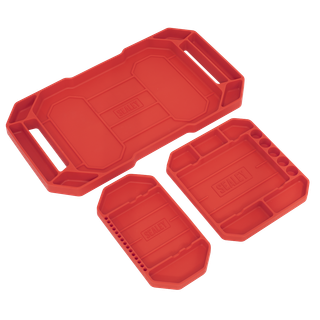 Sealey APNST4 Non-Slip Flexible Tool Trays - Pack of 3