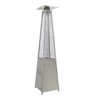 Dellonda DG99 13kW Pyramid Gas Patio Heater 13kW Commercial/Garden Use - Stainless Steel