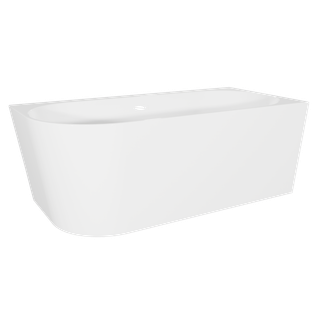 Baridi DH428 Right-Hand Corner Slim Rim Bath with Overflow System 170cm - Gloss White