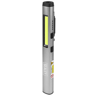 Sealey LED450UV Rechargeable UV Penlight Torch with Laser Pointer 5W COB & 3W SMD LED