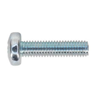 Sealey MSP520 Zinc Plated Pan Head Pozi Machine Screw M5 x 20mm, DIN 7985Z - Pack of 100