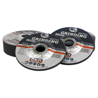 Sealey PTC115G12 115 x 6mm Grinding Disc 22mm Bore - Pack of 12