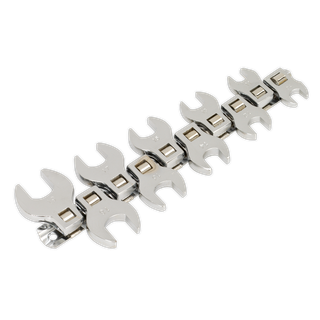Sealey S0866 Siegen Crow's Foot Open-End Spanner Set 3/8"Sq Drive 10pc