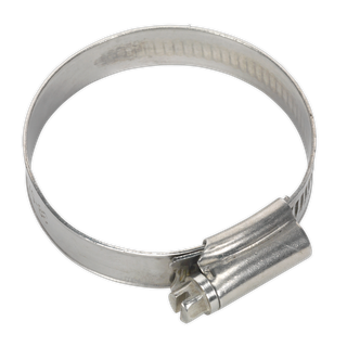 Sealey SHCSSM Stainless Steel Hose Clip 38-57mm - Pack of 10