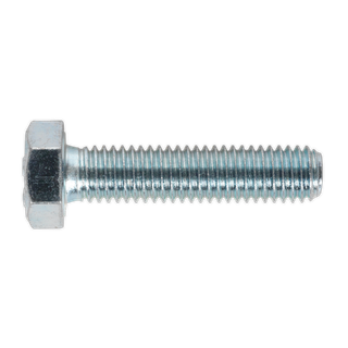 Sealey SS835 8.8 Zinc Plated HT Setscrew M8 x 35mm, DIN 933 - Pack of 50