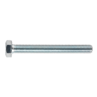 Sealey SS870 8.8 Zinc Plated HT Setscrew M8 x 70mm, DIN 933 - Pack of 25