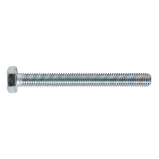 Sealey SS875 8.8 Zinc Plated HT Setscrew M8 x 75mm, DIN 933 - Pack of 25