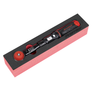 Sealey STW921 Premier Black Calibrated Micrometer Torque Wrench with 1/4"Sq Push-Through Drive 5-25Nm
