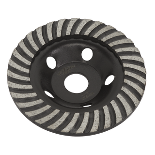 Sealey WDRTCUP125 Worksafe Turbo Row Concrete Grinding Head 125mm