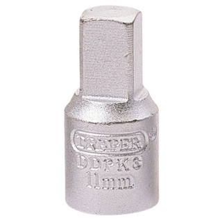 Draper 38322 Square Drain Plug Key, 3/8" Sq. Dr., 11mm