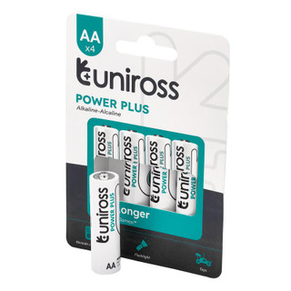 Uniross UPPAAPK4 LR6 AA Power Plus Alkaline Batteries (Pack of 4)