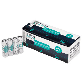 Uniross UPPAABX40 LR6 AA Power Plus Alkaline Batteries (Pack of 40)
