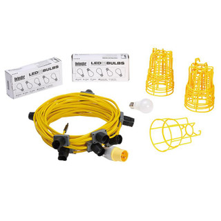 Defender E89811 110V 100W LED ES Festoon Kit, 22m