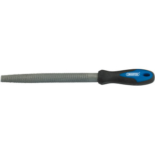 Draper 44958 Soft Grip Engineers Half Round Cabinet Rasp, 200mm
