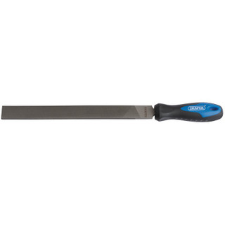 Draper 00007 Soft Grip Engineers Hand File and Handle, 250mm