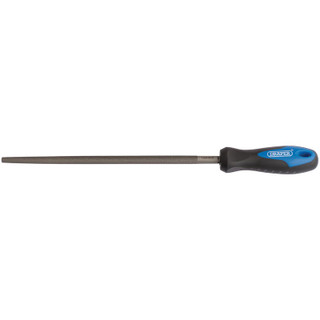 Draper 00013 Soft Grip Engineers Round File and Handle, 250mm