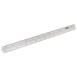 Draper 17686 Aluminium Triangle Scale Rule, 300mm