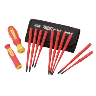 Draper XP1000 70867 VDE Slimline Interchangeable Screwdriver Set (12 Piece)