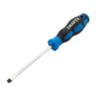 Draper 48922 Soft Grip Plain Slot Screwdriver, 5 x 100mm