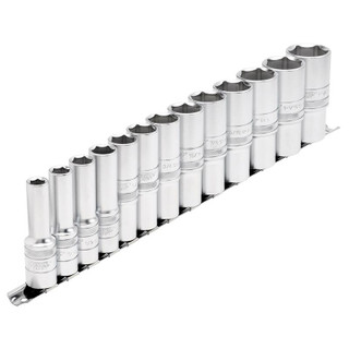 Draper Expert 16500 Imperial Deep Socket on a Metal Rail, 1/2" Sq. Dr. (13 Piece)