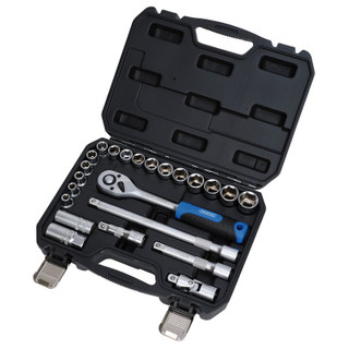 Draper 24229 HI-TORQ Metric Socket Set, 1/2" Sq. Dr. (23 Piece)