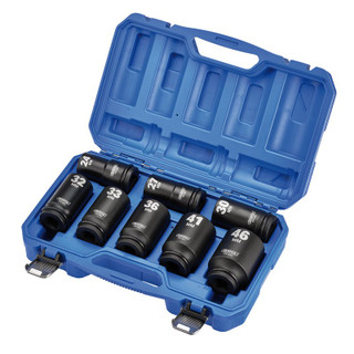 Draper 20208 HI-TORQ Metric Deep Impact Socket Set, 3/4" Sq. Dr. (8 Piece)