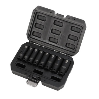 Draper 20205 HI-TORQ Metric Deep Impact Socket Set, 3/8" Sq. Dr. (8 Piece)