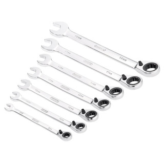 Draper 51179 HI-TORQ® Metric Reversible Ratcheting Combination Spanner Set (7 Piece)