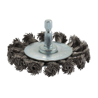 Draper 41434 Steel Twist-Knot Wire Wheel Brush, 75mm