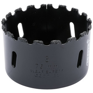Draper Expert 34953 Tungsten Carbide Grit Hole Saw, 76mm