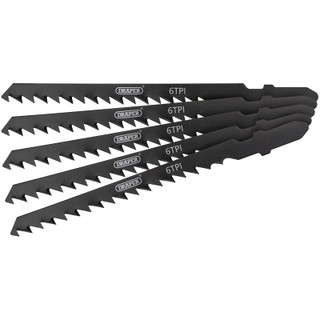 Draper 81727 DT244D Jigsaw Blade Set, 100mm (5 Piece)
