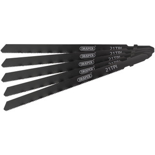 Draper 81732 DT318A Jigsaw Blade Set, 130mm, (5 Piece)