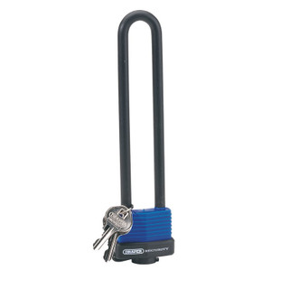 Draper 62952 U Bar Extra Long Shackle Lock with 2 Keys