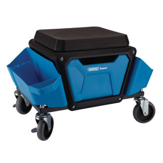 Draper Expert 23716 Work Stool with Tool Storage, Blue