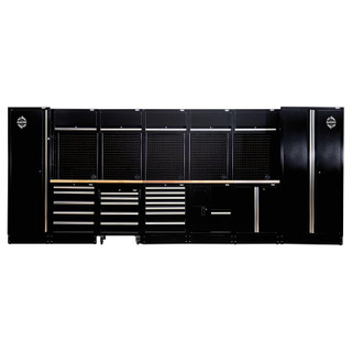Bunker 27063 25 Piece Modular Storage Combo with Sink and Hardwood Worktop, 4915mm