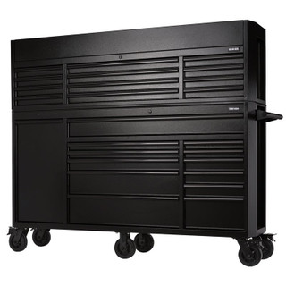 Draper 24253 BUNKER 25 Drawer Combined Roller Cabinet and Tool Chest, 72", Black