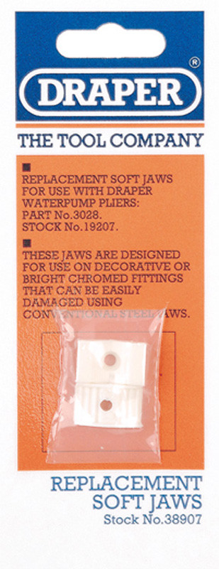 Draper 38907 Spare Set of Soft Jaws for 19207 Water Pump Pliers