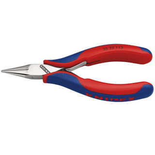 KNIPEX 27699 35 22 115 Electronics Pliers with Box Joint with Multi-Component Grips, 115mm