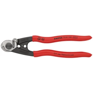KNIPEX 03047 95 61 190 SB Wire Rope Cutter Forged, 190mm