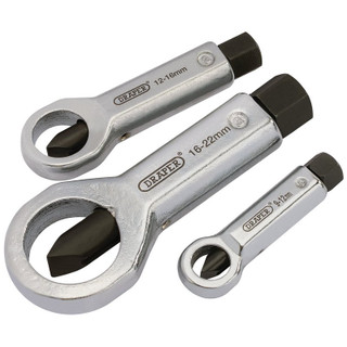 Draper 55108 Nut Splitter Set, 9 - 22mm (3 Piece)