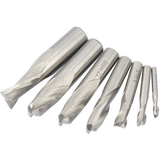 Draper 04663 HSS End Mill Set Dia. Two Flute, 4 - 16mm