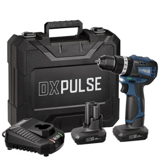 Draper DXPULSE 27885 12V Brushless Combi Drill Kit, 2 x 4.0Ah Batteries, 1 x Fast Charger