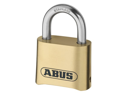ABUS Mechanical 32074 180IB/50 50mm Brass Body Combination Padlock (4-Digit) Carded - ABU180IB50C