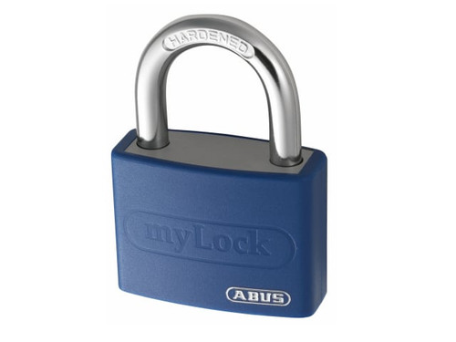 ABUS Mechanical 50008 T65AL/40mm My Lock Aluminium Padlock Blue - ABU65AL40BLU