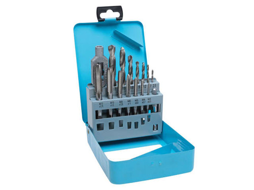 BlueSpot Tools 20512 Drill & Tap Set, 15 Piece - B/S20512