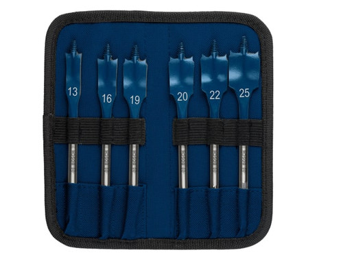 Bosch Powertool Accessories 2608900333 EXPERT Self Cut Speed Spade Drill Bit Set, 6 Piece - BPA608900333