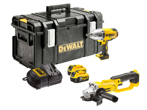 DeWALT Power Tools DCK269P2-GB DCK269P2 XR Brushless Twin Pack 18V 2 x 5.0Ah Li-ion - DEWDCK269P2