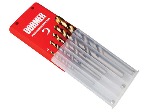 Dormer A08910 A08910 Set A002 HSS TiN Coated Jobber Drill Set of 5 4.0-10.0 - DORA08910