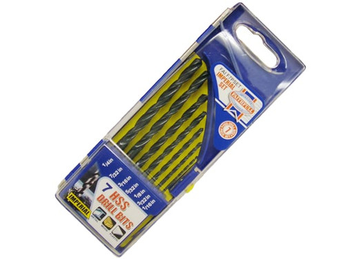Faithfull FAIF7PSET HSS Drill Bit Set of 7 1/16-1/4 x 1/32 - FAIF7PSET