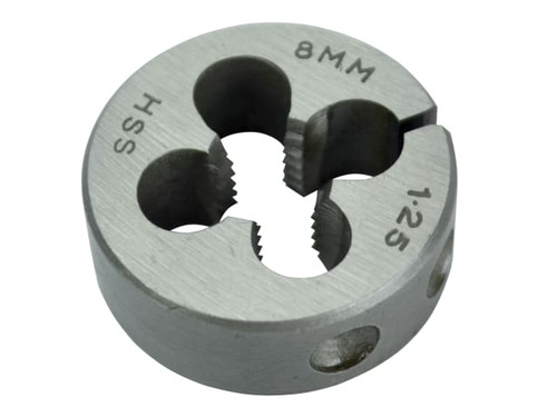 Faithfull FAIHSSDM8 HSS Straight Flute Split Die M8 x 1.25, 1in OD - FAIHSSDM8